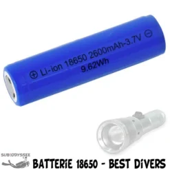Batterie Li-Ion 18650 Pour Phare à LED - Best Divers