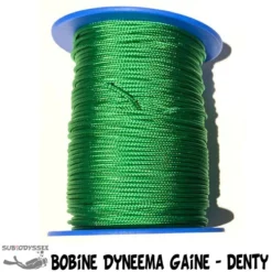 Bobine Fil DYNEEMA Gainé Vert Ø1.5mm 220kg 100 Mètres - Denty