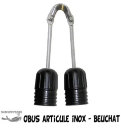 Obus Articulé INOX Bagues Plastiques - Beuchat