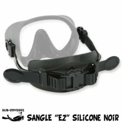 Sangle Masque EZ Silicone Noir - Subgear / Scubapro