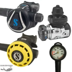 Pack Détendeur MK17 EVO C370 + Octopus R195 + Manomètre Compact - Scubapro