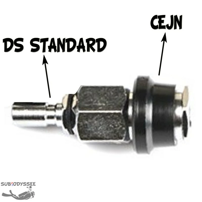 Raccord Adaptateur Inflateur DS (Mâle) : Inflateur CEJN (femelle)